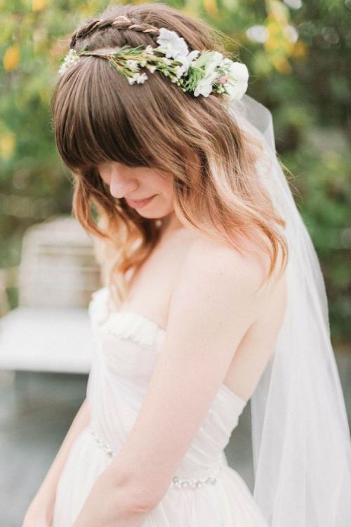 2016 Cool Wedding Hairstyles with bangs