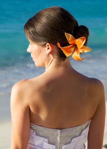 Beautiful Beach Wedding Hairstyles Half-Up