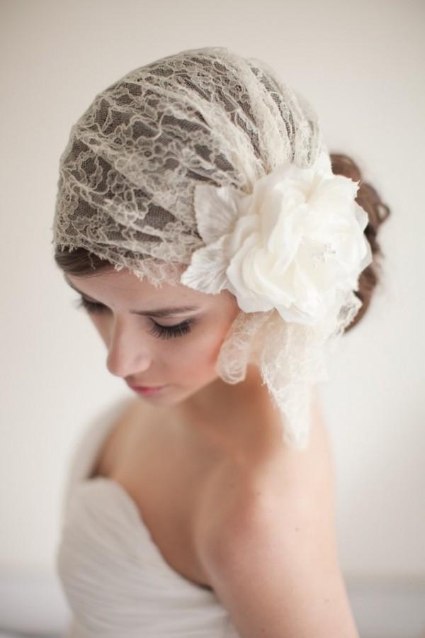 Beautiful Wedding Hairstyles with Birdcage
