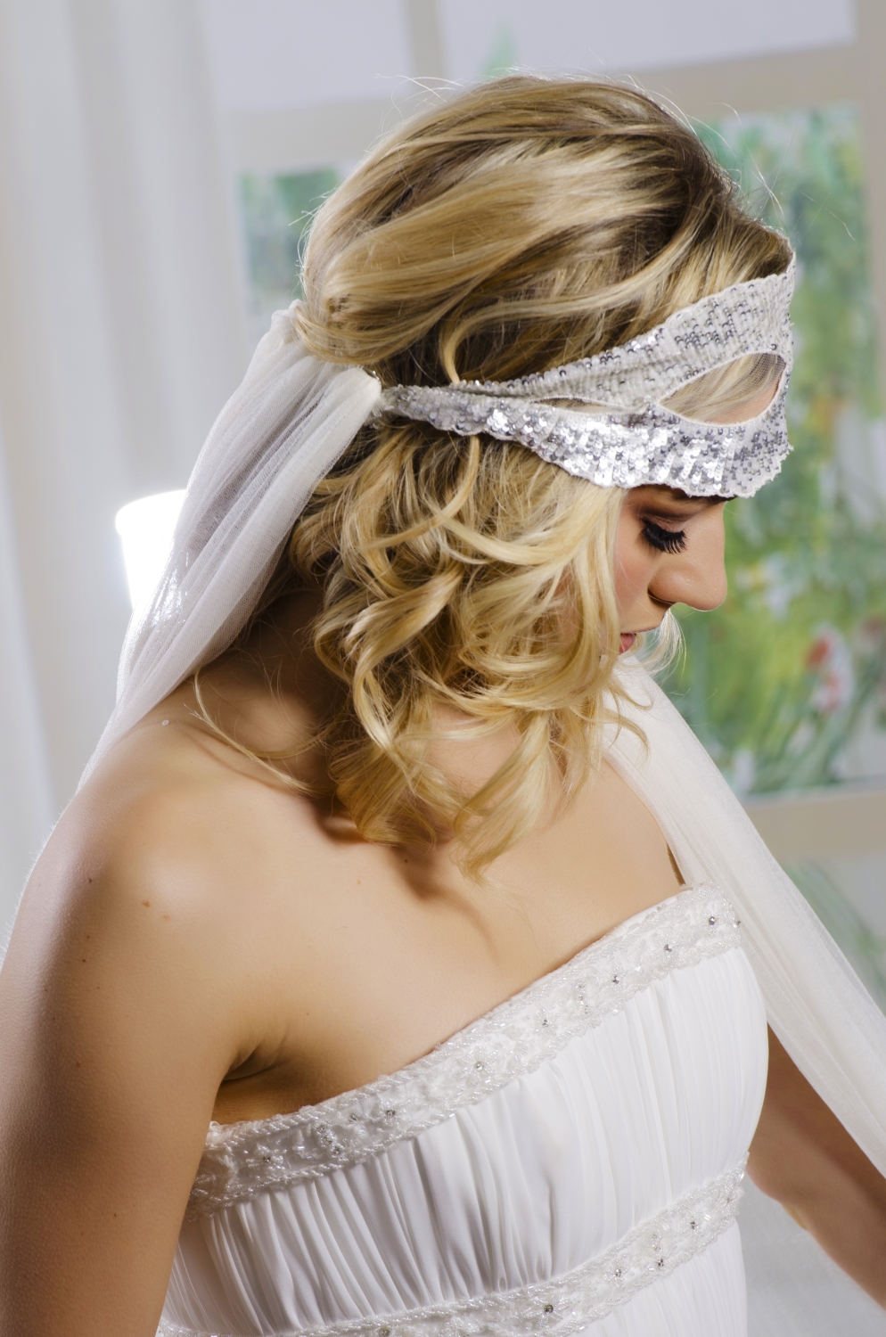 Boho Wedding Hairstyles with Veil