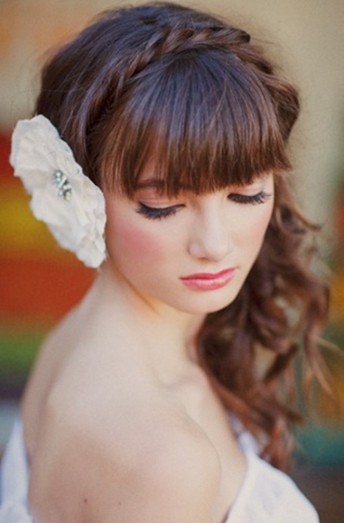 Cool Wedding Hairstyles with Bangs 2016