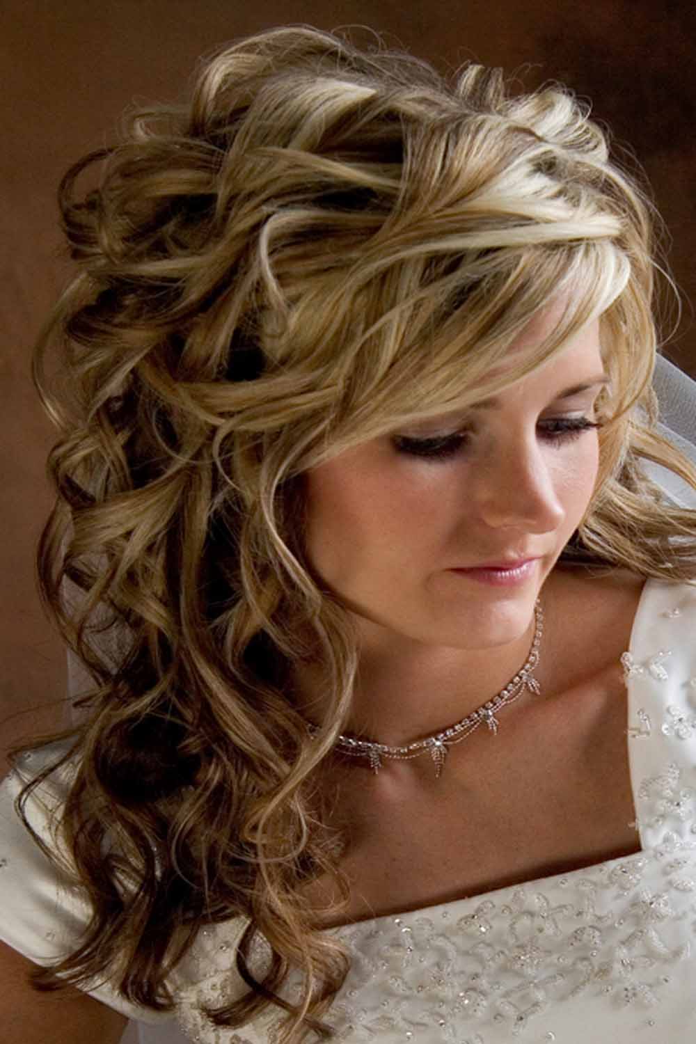 Curly Country Wedding Hairstyles Long Hair
