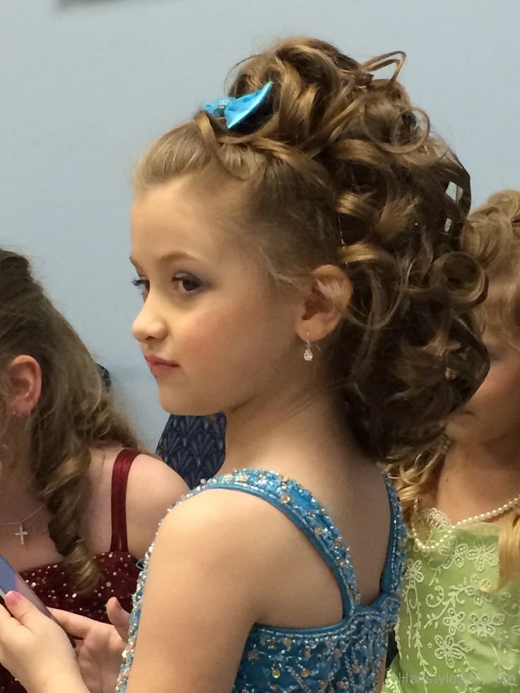 Curly Pin Up Wedding Hairstyles For Kids