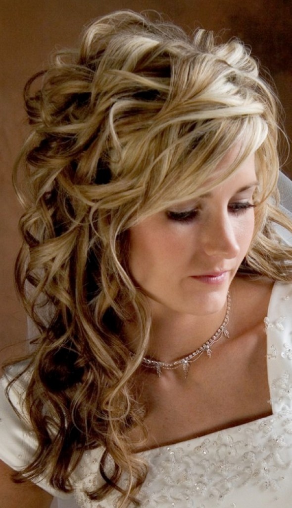 Curly Rustic Wedding Hairstyles