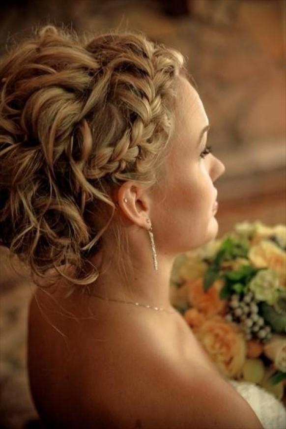 French Plait Wedding Hairstyles