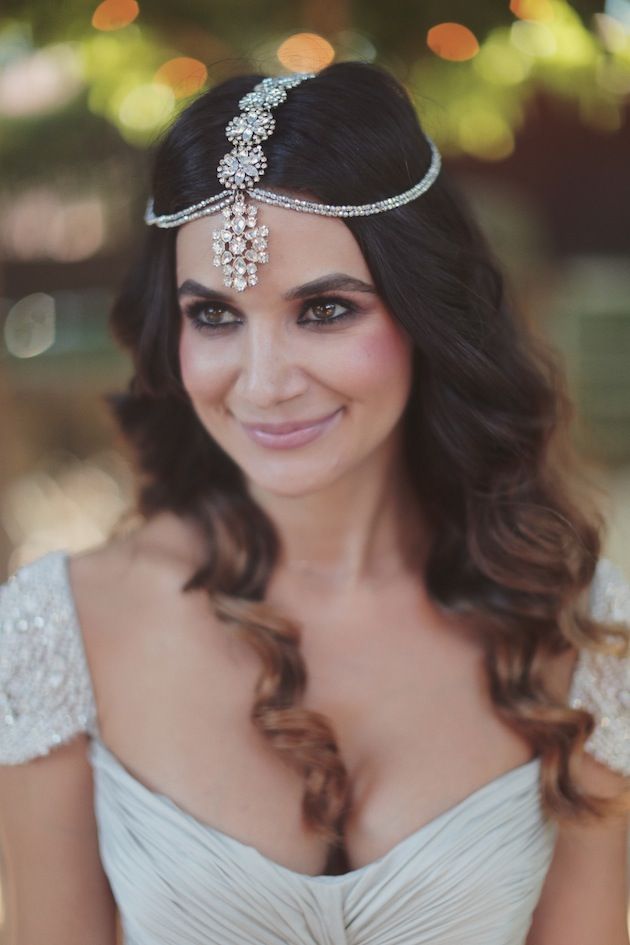 Gorgeous Wedding Hairstyle With Headpieces