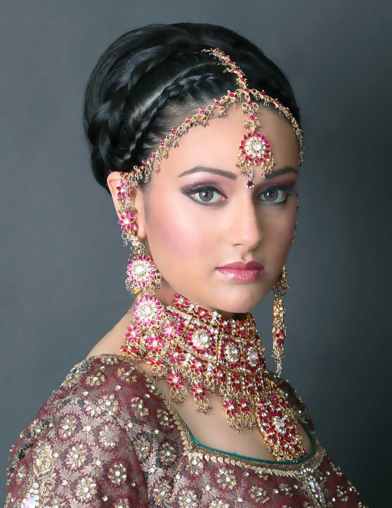 Indian wedding hairstyles for long hair