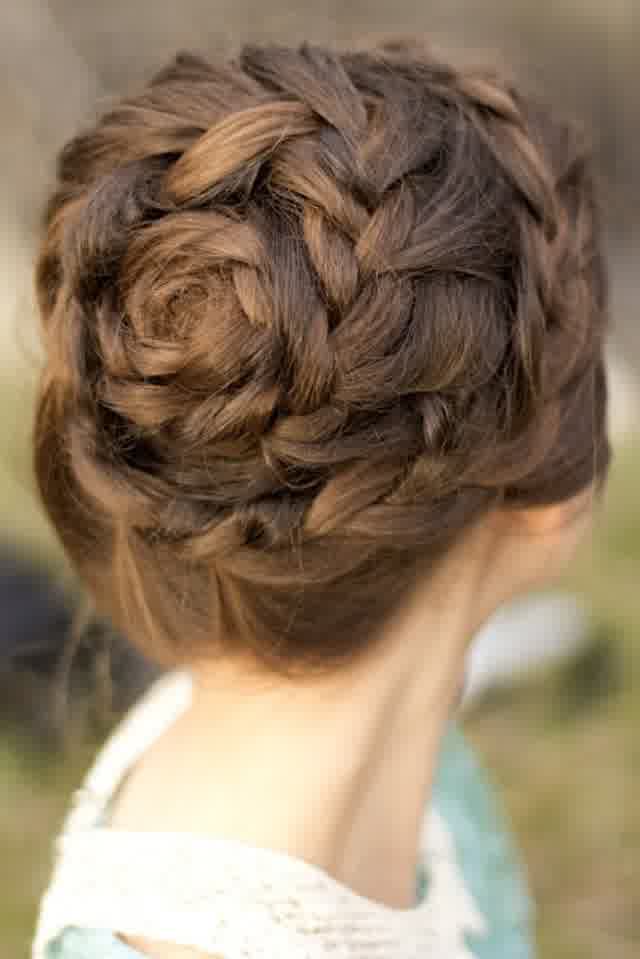 Long Hair Updo Wedding Hairstyles For Brown Hairs