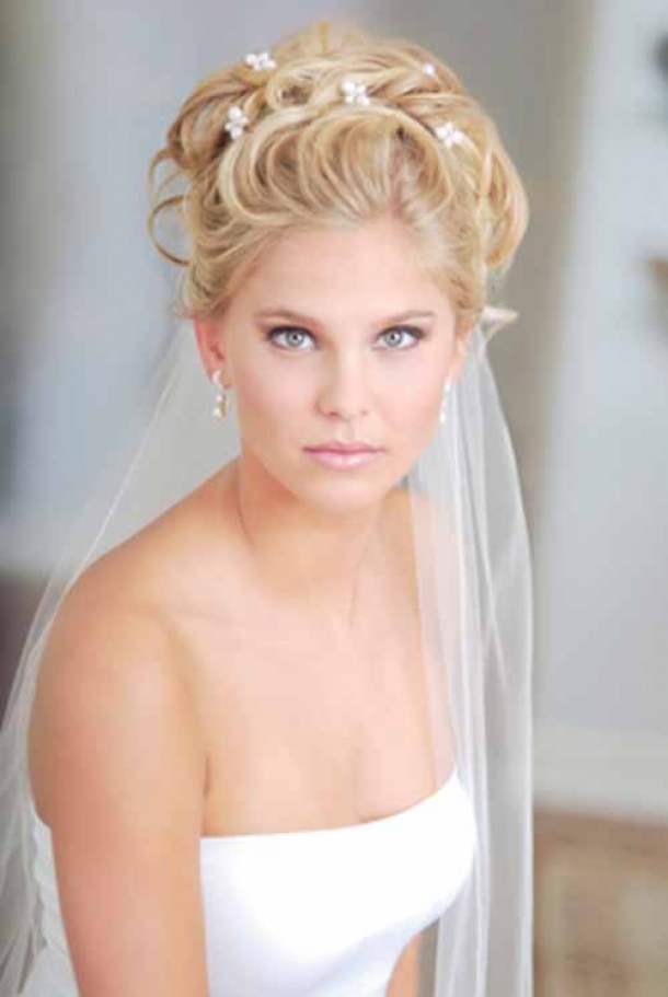 Long Wedding Hairstyles with Veil
