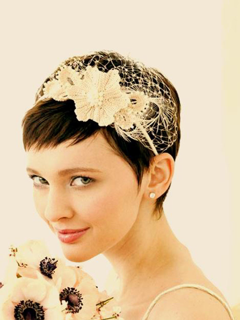 Natural Wedding Hairstyles For Short Hair