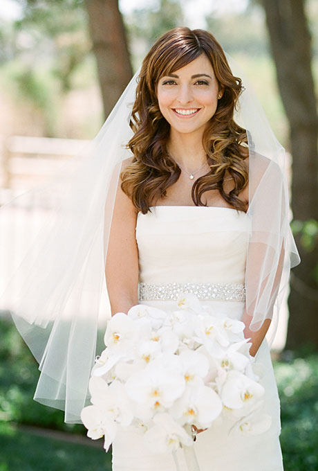 Romantic Curly Wedding Hairstyle