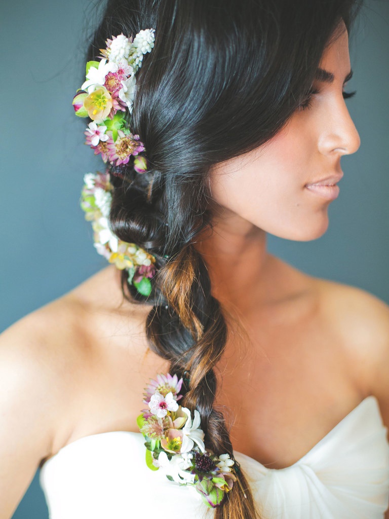 Wedding Flower hairstyles