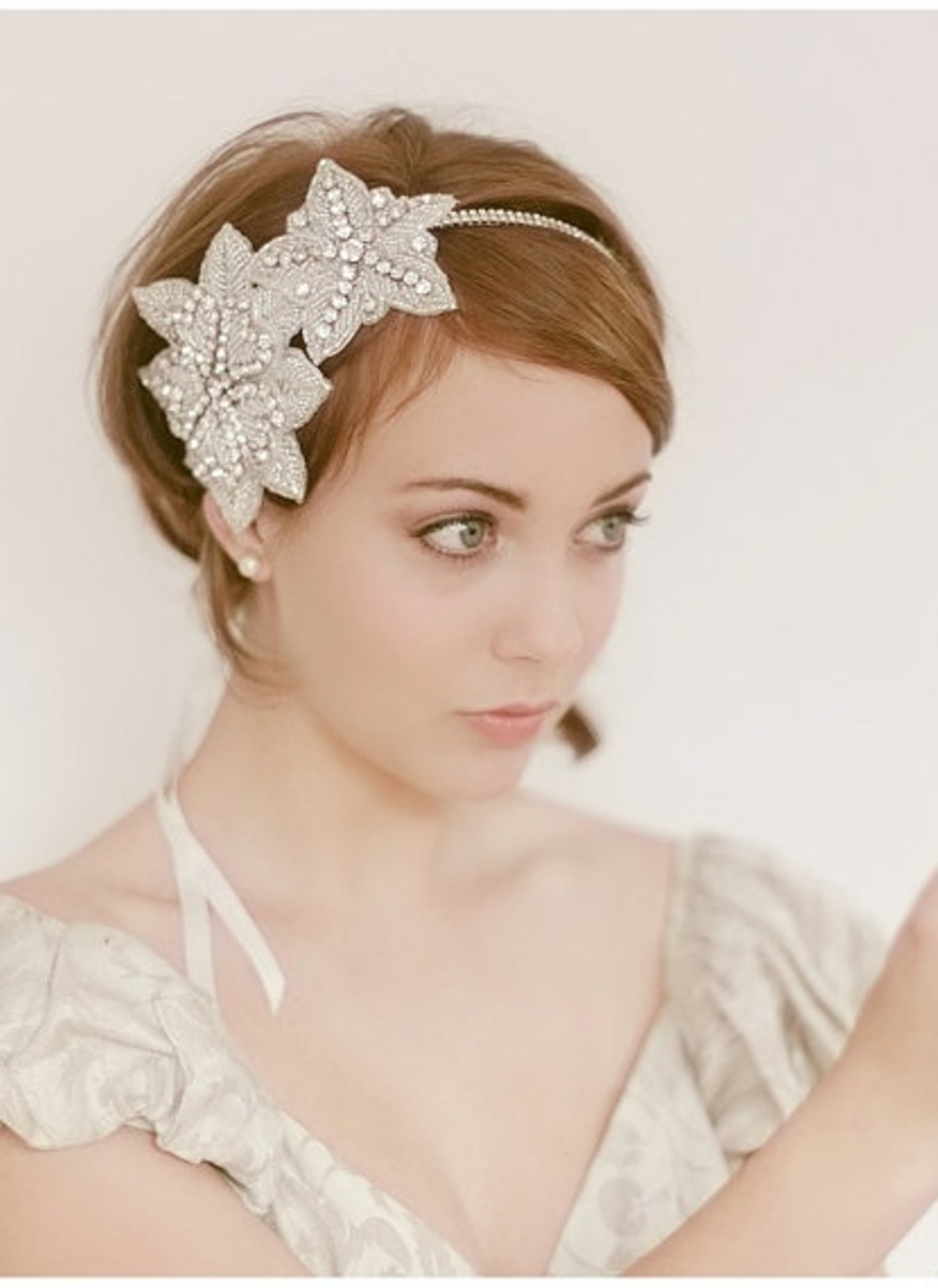 Wedding Hairstyles For Short Hair With Headpiece