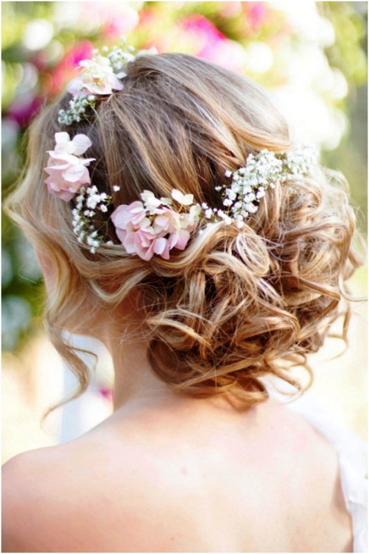 Wedding Hairstyles For Thin Hair With Flowers