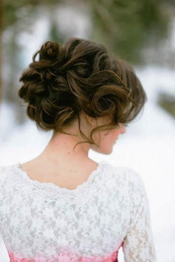 Wedding Hairstyles with Bun for long hair updo