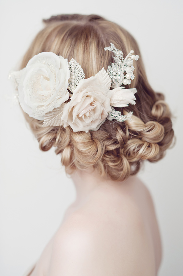 Wedding Hairstyles with Floral Comb