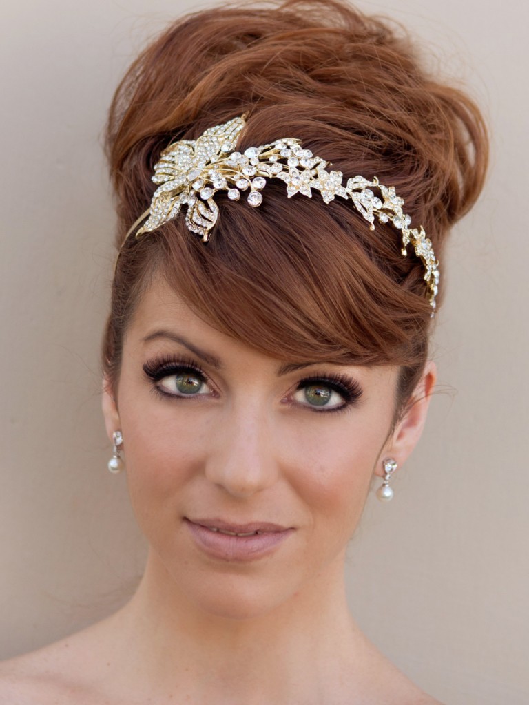 Wedding Hairstyles with Flower Headbands