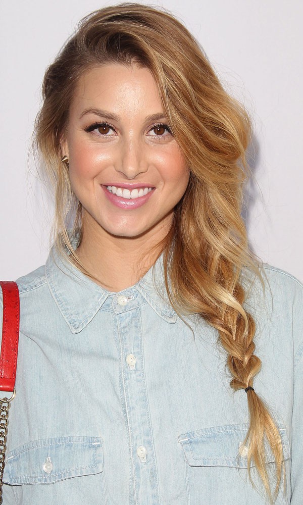 Whitney Port with loose plaited Loose Wedding Hairstyles