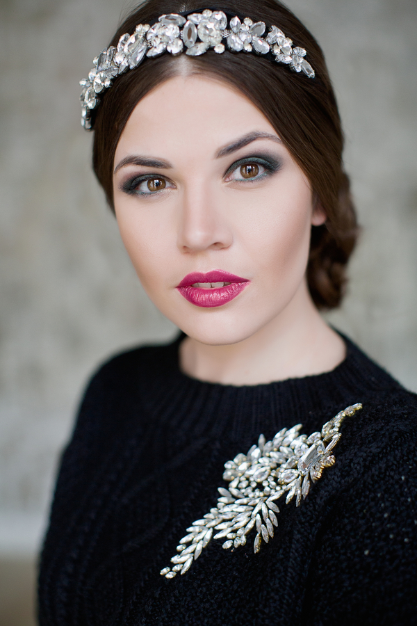 Winter Wedding Hairstyles with Makeup
