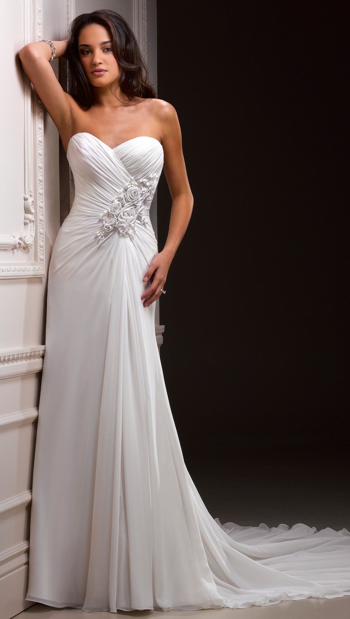 Top Chiffon Wedding Dresses The ultimate guide | blackwedding3