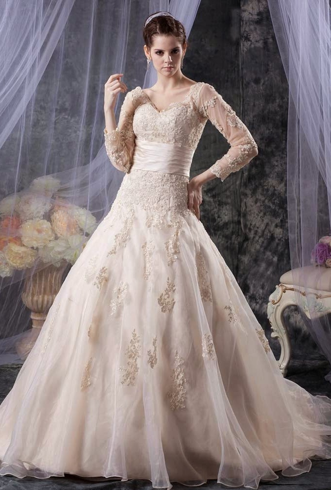 Ball Gown Wedding Dress with Bling 2016