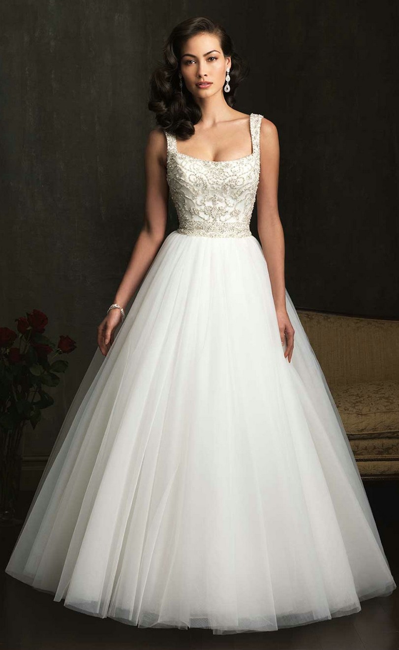 Beaded Wedding Dresses Dress with Strap
