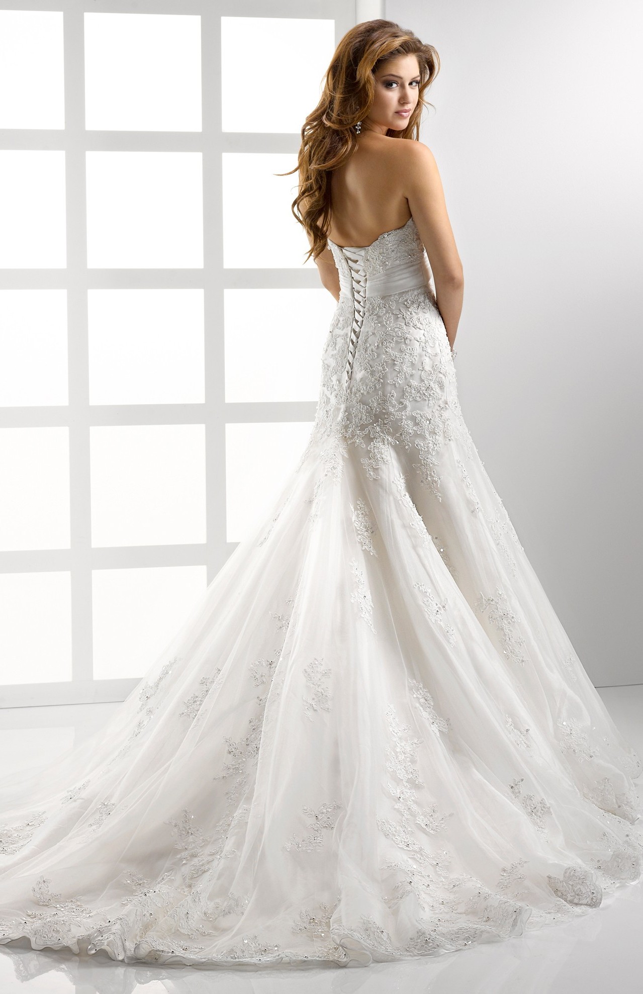 Beautiful Fit and Flare Wedding Dresses