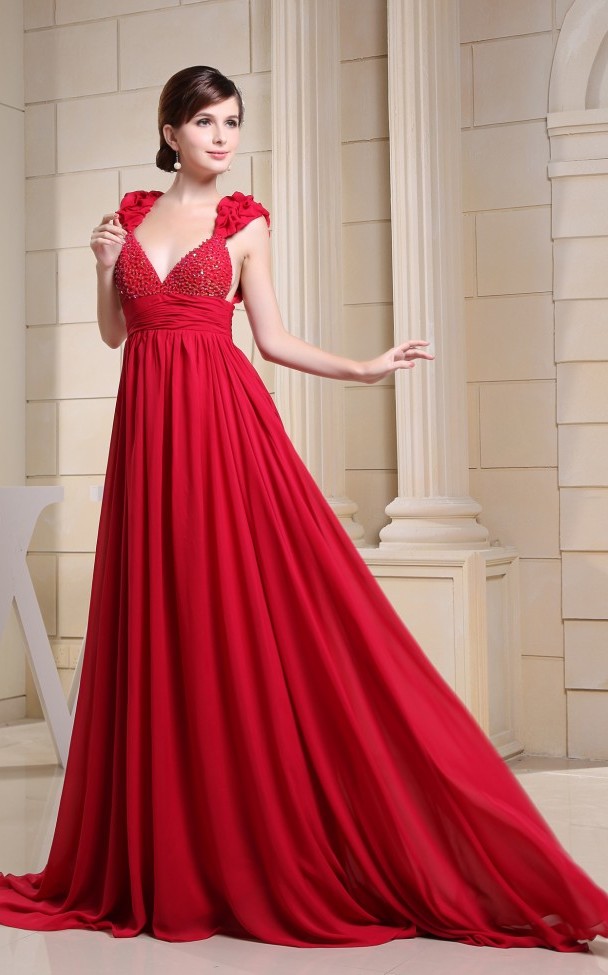 Beautiful red wedding dresses