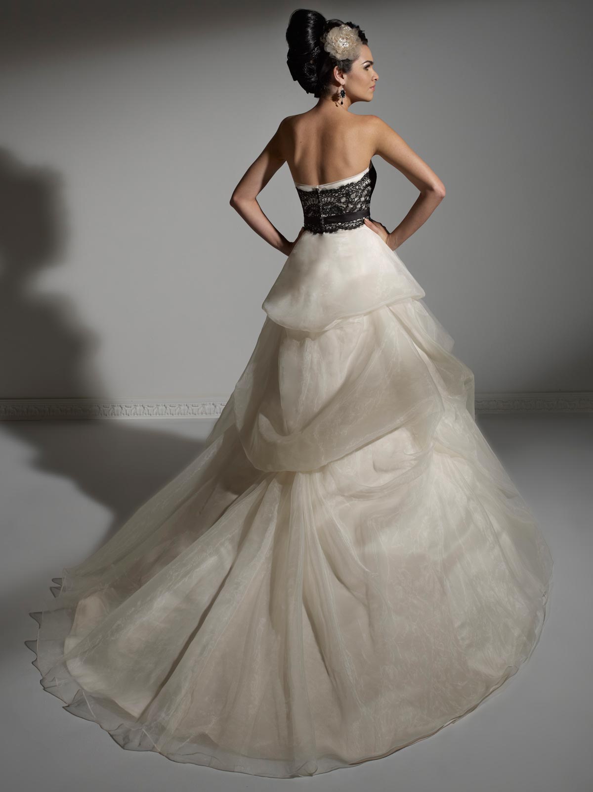 Black and White Colored Wedding Dresses