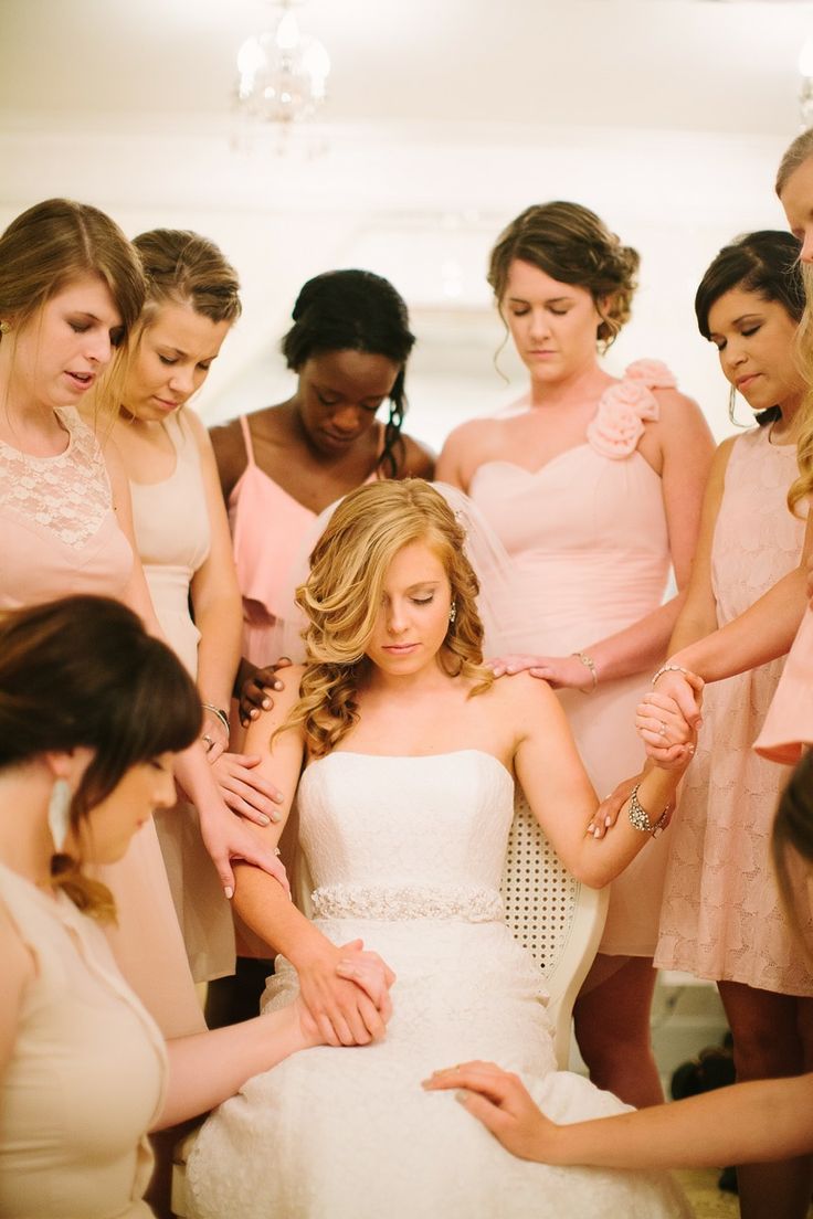 Christian Wedding Ideas Bridesmaids prayer