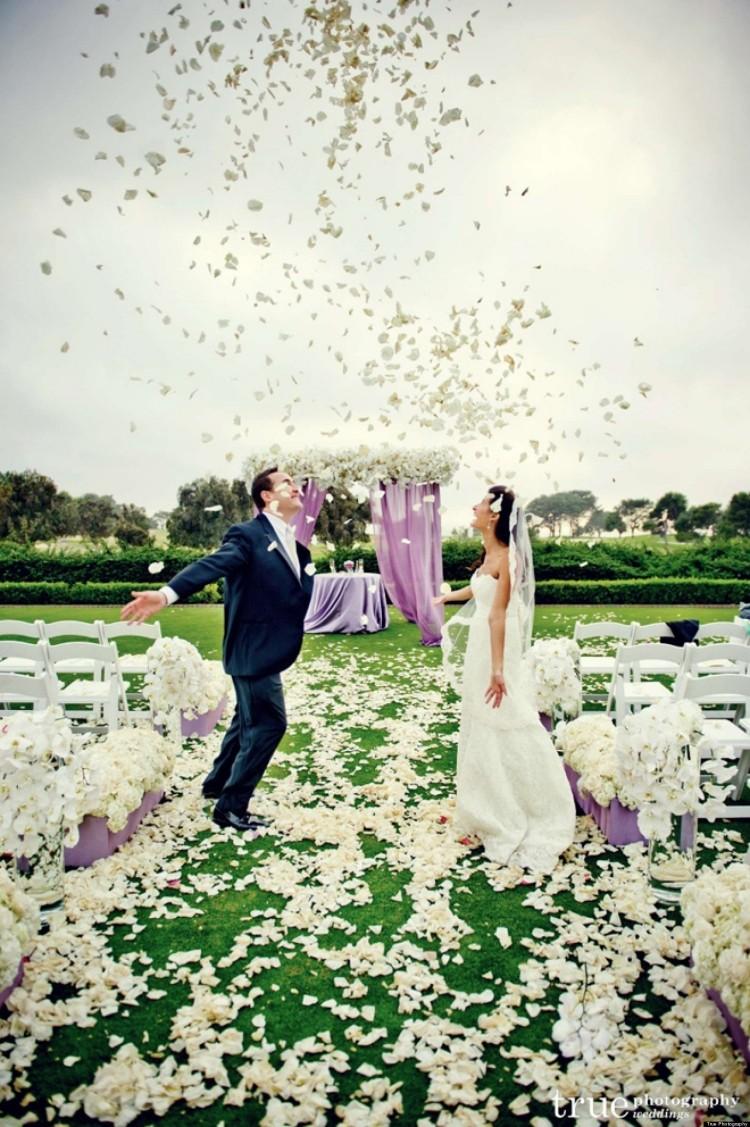 Creative Wedding ceremony and reception outdoors
