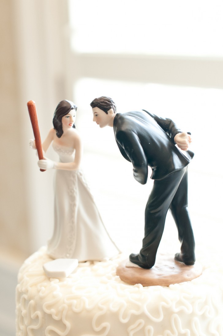 Funny Wedding Cake Topper to Presents