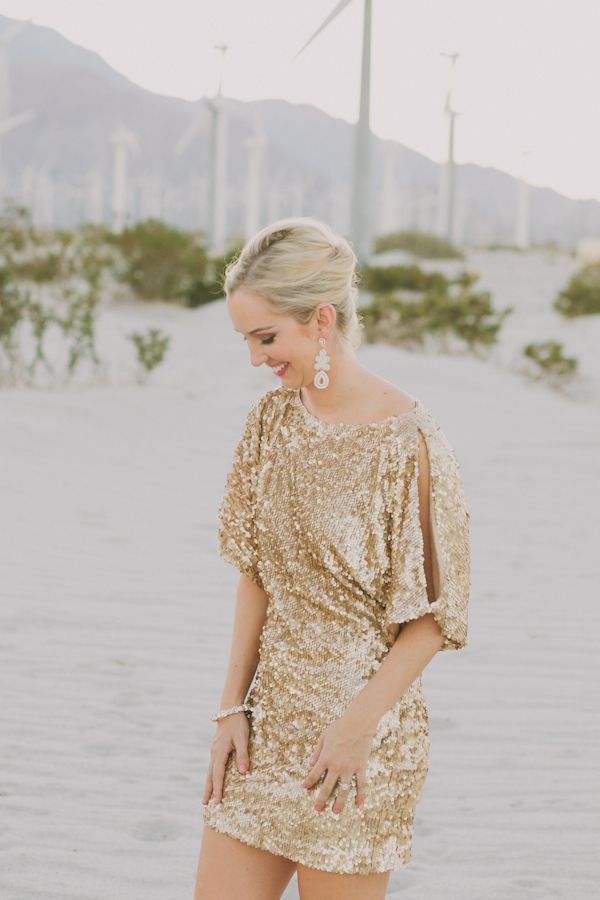 Gold Sparkly Bridesmaid Dress