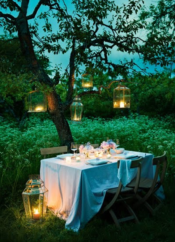 Intimate Night Garden Wedding Ideas