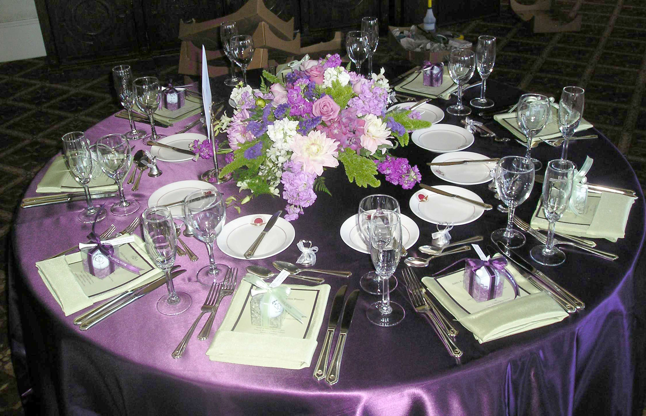 Lavender Wedding Table Ideas