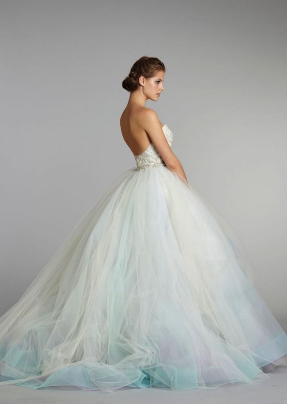 Lazaro Blue Wedding Dress
