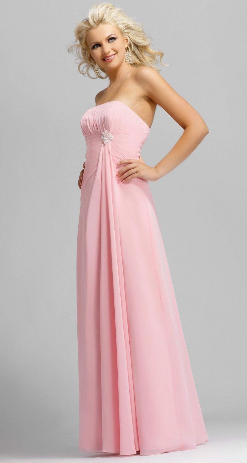 Long Pink Bridesmaid Dresses