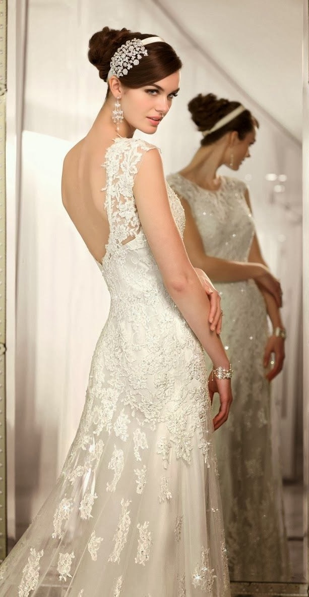 Open Back Lace Wedding Dress 2016