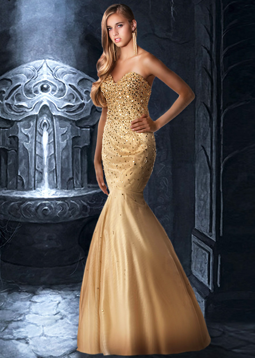 Perfect Gold Wedding Dresses
