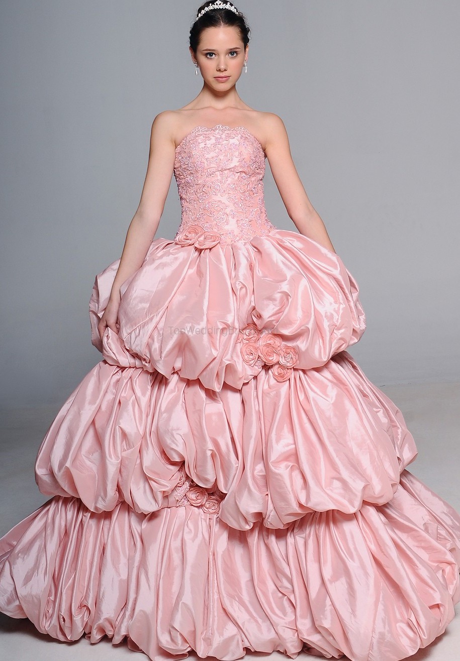 Pink Ball Gown Wedding Dresses