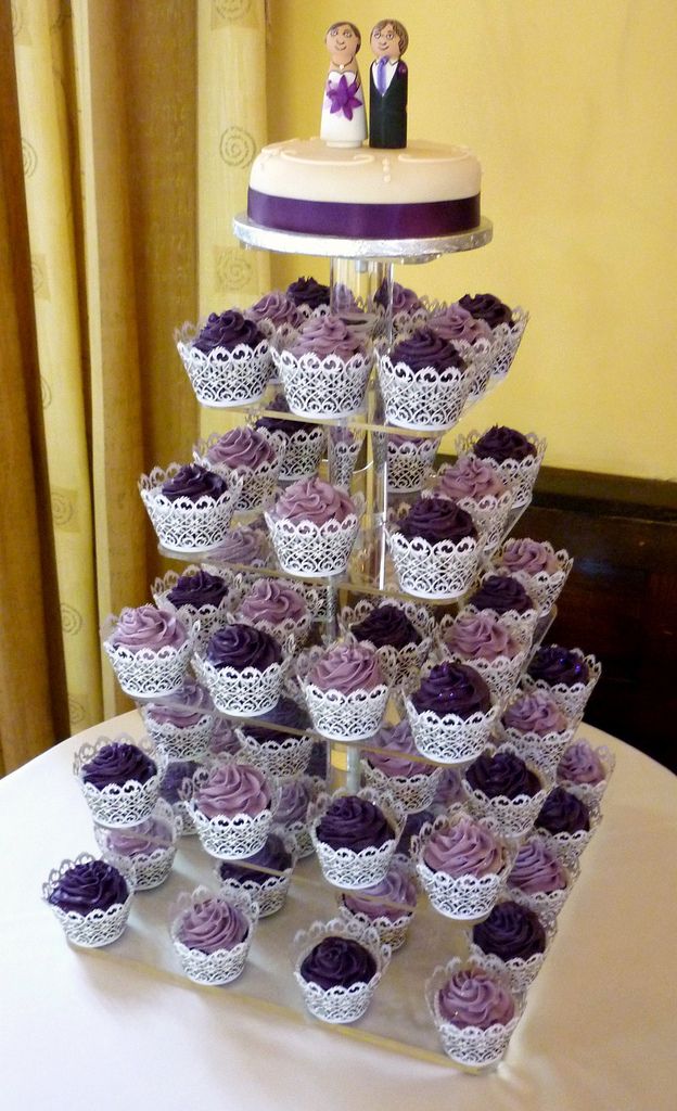 Purple Wedding Cupcakes Ideas