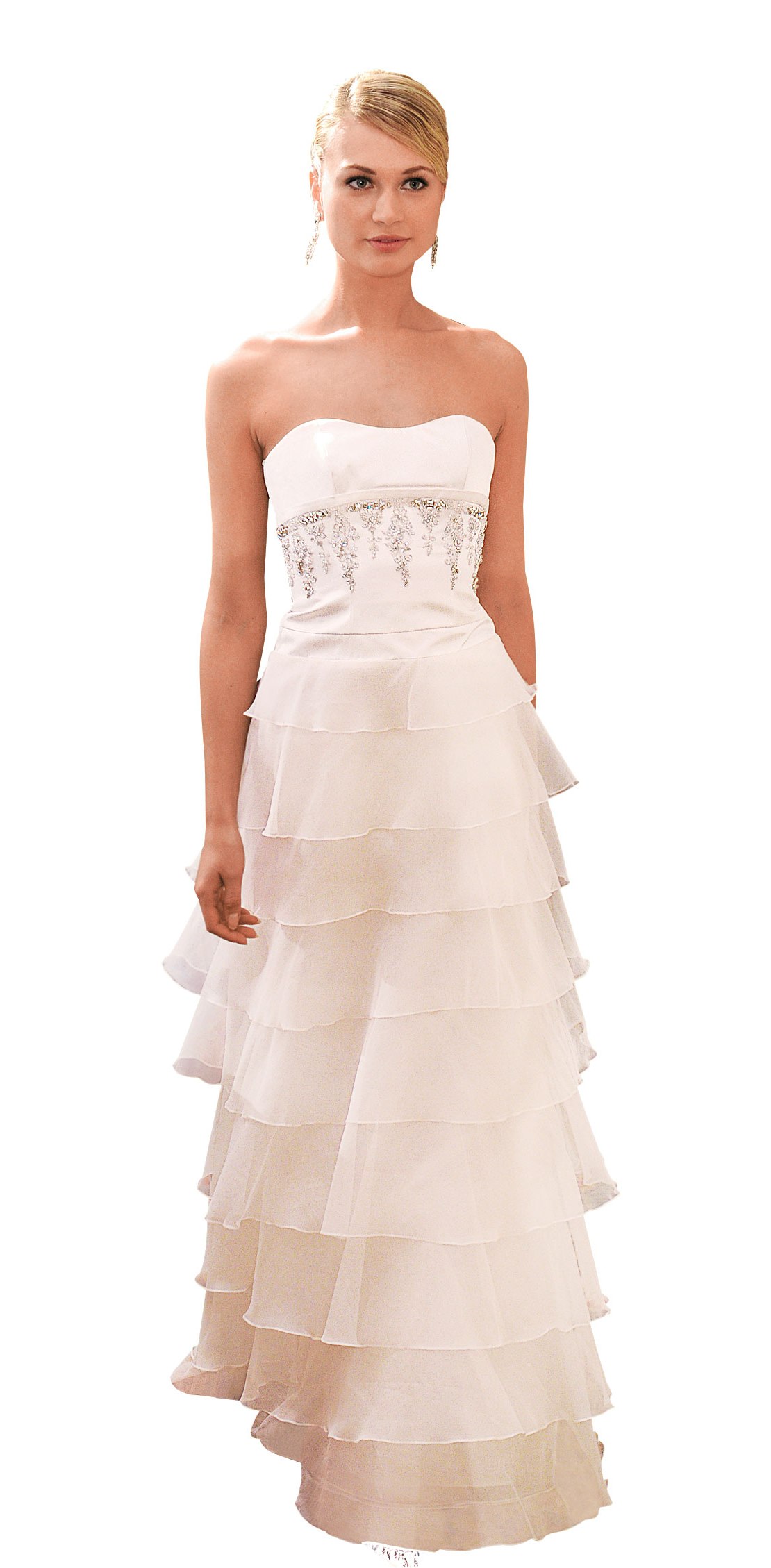 Stunning empire waist wedding dress