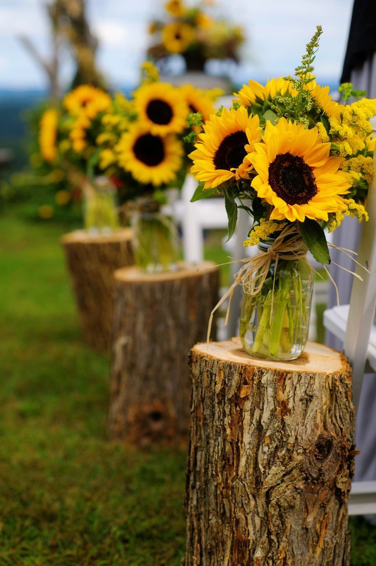Tree Stumps Wedding Ideas for Rustic Country Weddings