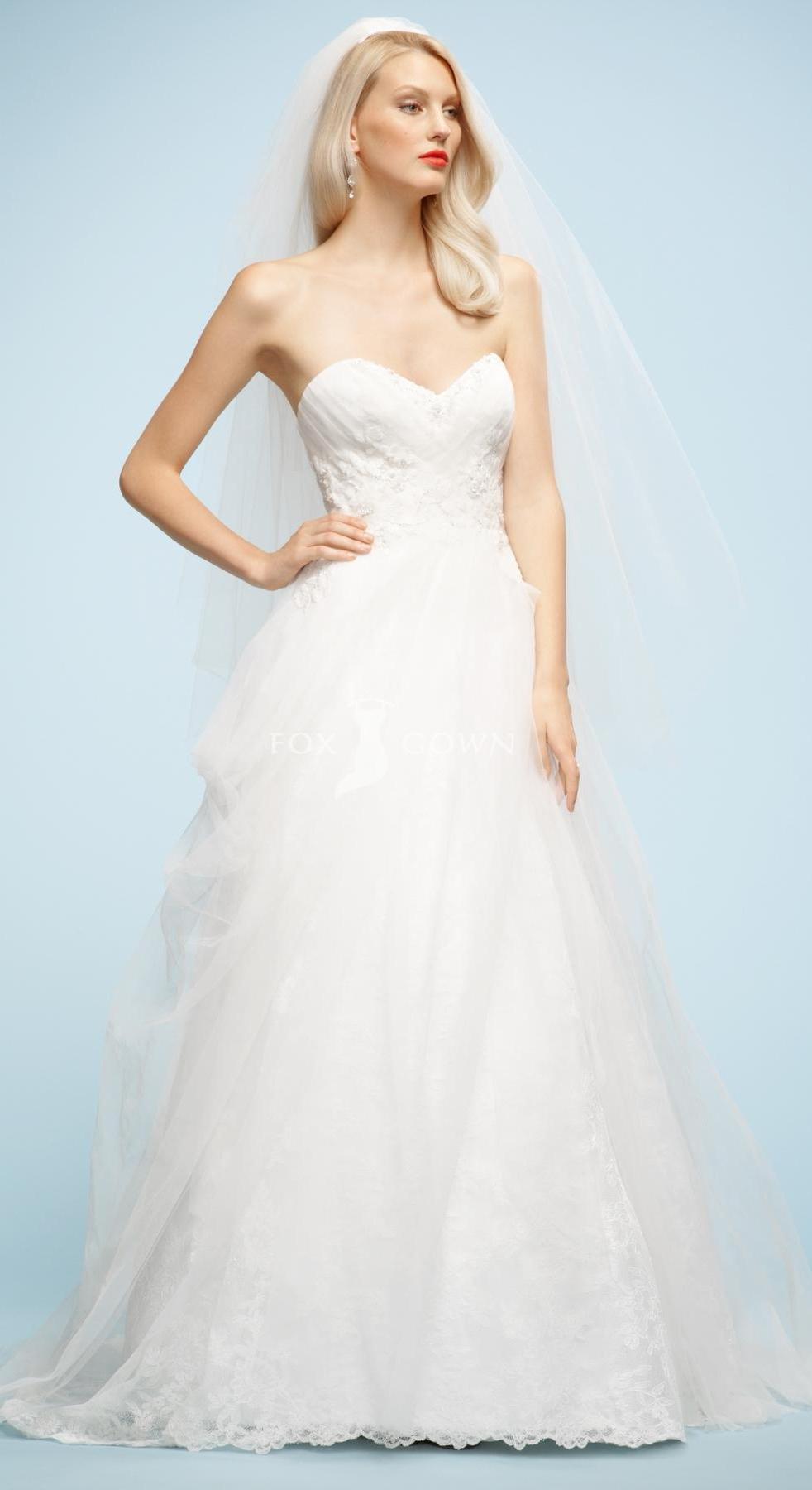 Tulle with Lace Bodice Wedding Dress