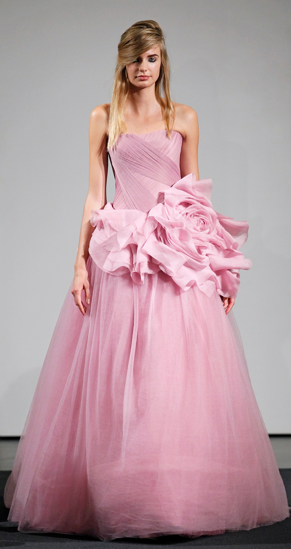 Vera Wang Pink Wedding Dress 2016