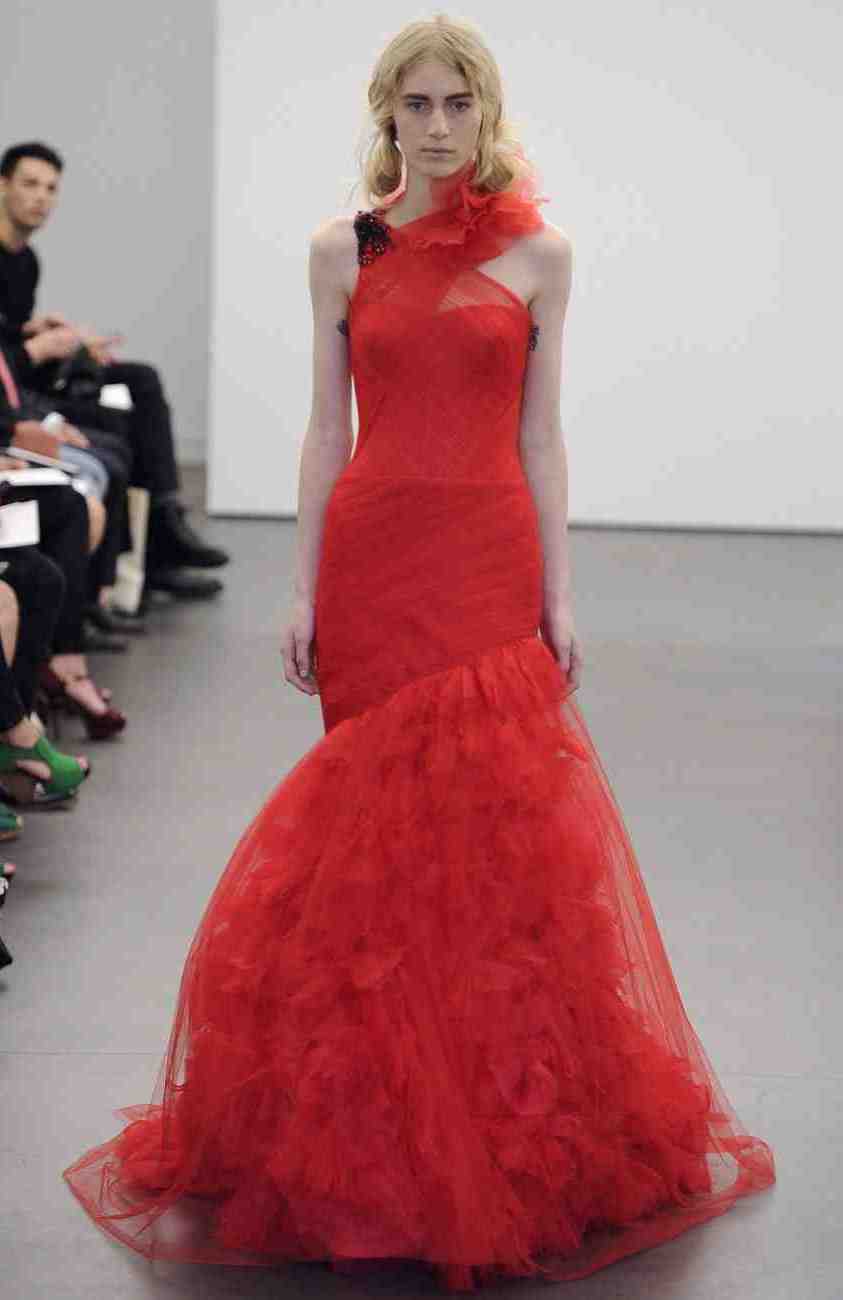Vera Wang Red Wedding Dresses