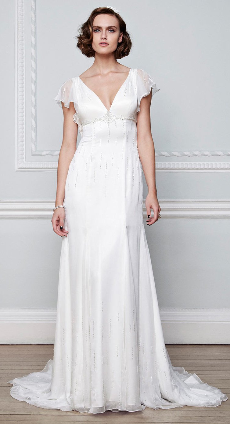 White Chiffon Wedding Dresses