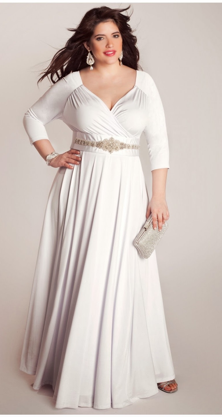 White Wedding Dresses Plus Size Women