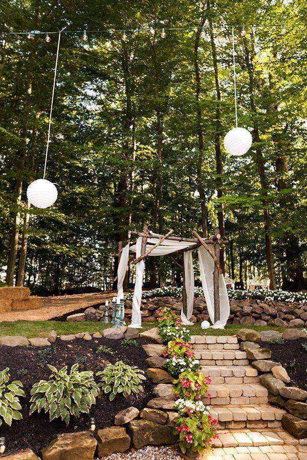 colorful backyard spring Wedding Ideas