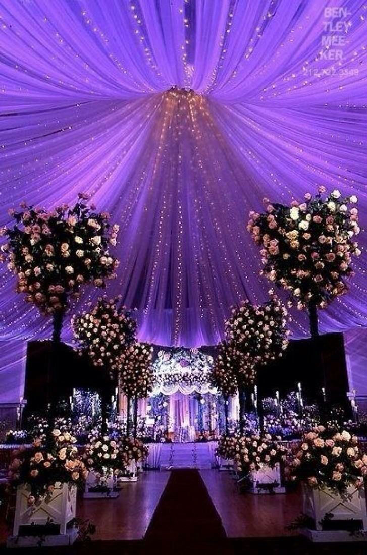 http://www.bridalguide.com/photo-of-the-day/fabric-draped-ceiling-purple-uplighting